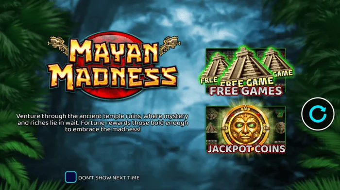 Mayan Madness - Maya temalı ana menü